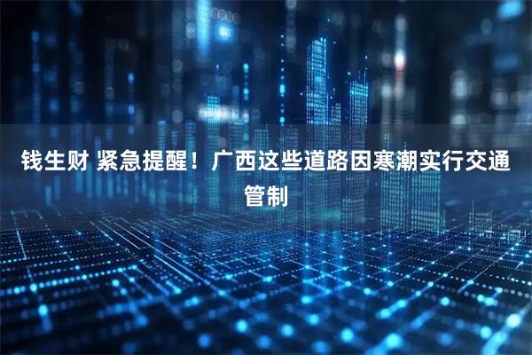 钱生财 紧急提醒！广西这些道路因寒潮实行交通管制